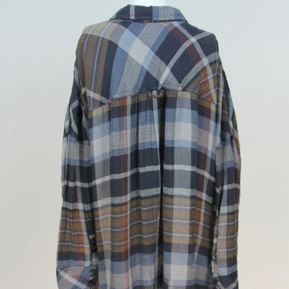 free people year round plaid button down shirt - Picture 7 of 7